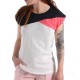 Tee-shirt tricolore pour femme TROPIC - blanc/marine/rose