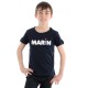 Tee-shirt manches courtes enfant AVENTIN- marine uni