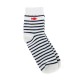 Stripes socks - chaussettes enfant - coloris blanc/marine