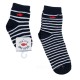 Stripes socks - chaussettes enfant - coloris marine/blanc - vue taille bébé et taille enfant