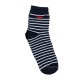 Stripes socks - chaussettes enfant - coloris marine/blanc