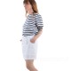 Jupe-short à pont pour femme - coloris Blanc