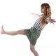 Jupe-short à pont pour femme - coloris Kaki