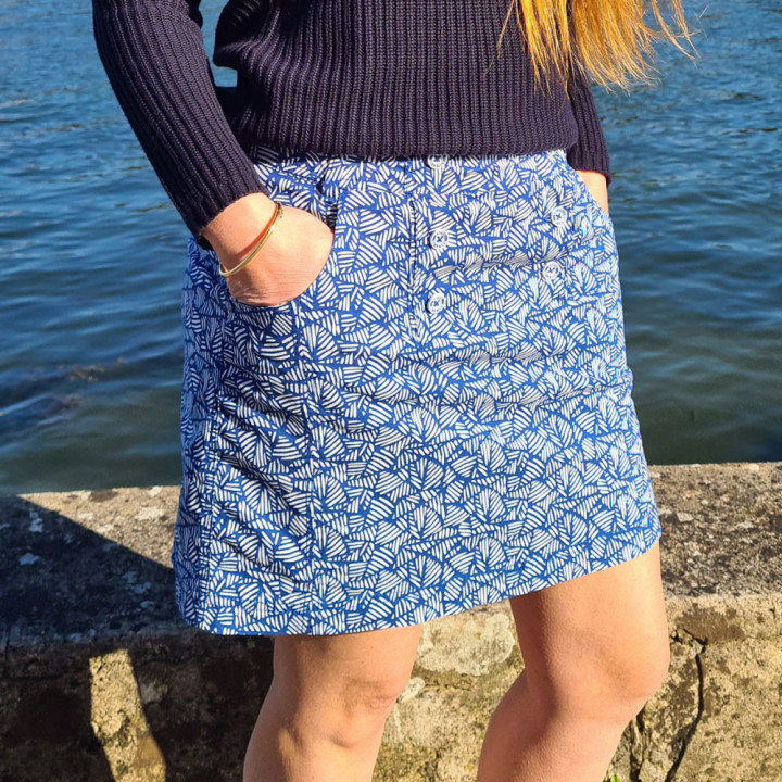 Jupe-short Femme Effet Cuir - Noir - Skort Intérieur