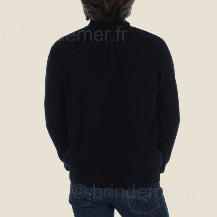 Pull homme col cheminée à pressions ANGE