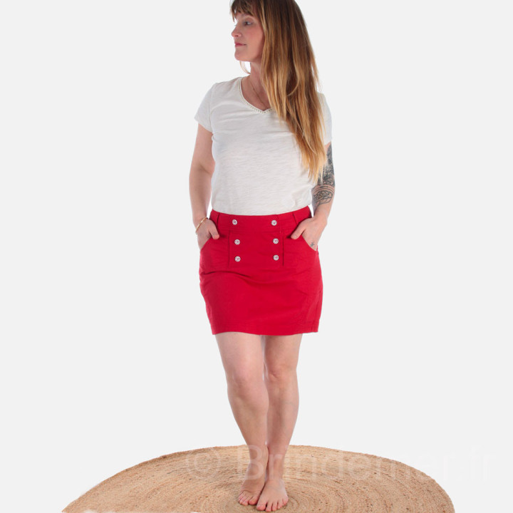 Jupe-short à pont pour femme été - Esprit de la Mer