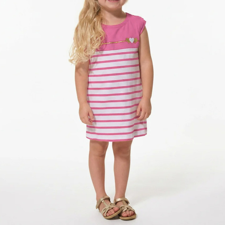 Robe marinière manches courtes Falballa pour fille Hublot Mode Marine
