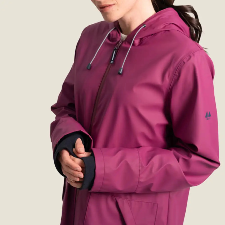Ciré femme 3/4 à capuche doublé polaire DANIA