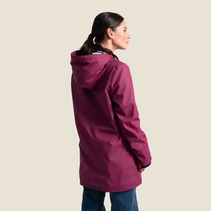Ciré femme 3/4 à capuche doublé polaire DANIA