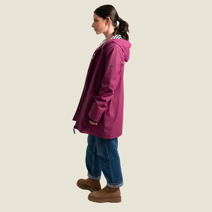 Ciré femme 3/4 à capuche doublé polaire DANIA