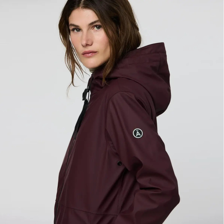 Parka imperméable femme VAND par Tantä Rainwear, doublure polaire chaude et légère