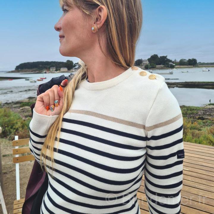Pull NAVIRE rayé coton
